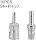 Laize SH+PH-20 Fitting Set 10pcs