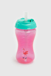 Mothercare Младежка чаша за сламка Pink Flamingo