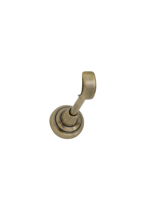 Import Hellas Curtain rail base Wall made of Metal Bronze 1pcs