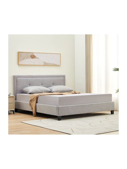 Beco Bett Doppelbett Light Gray für Matratze 150x200cm