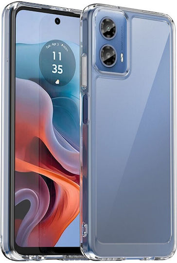 Moto Задна корица Пластмаса / Силикон Прозрачен (Motorola Moto G34 5G)