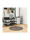 vidaXL Istan Rug Round Grey