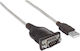 Manhattan Καλώδιο RS232 9-pin male σε USB-A 0.45m (151856) 1τμχ