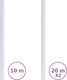 vidaXL Стикер За Дисплей Пясъкоструене Бял 3206...