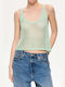 Lumina Women's Summer Blouse Sleeveless Green