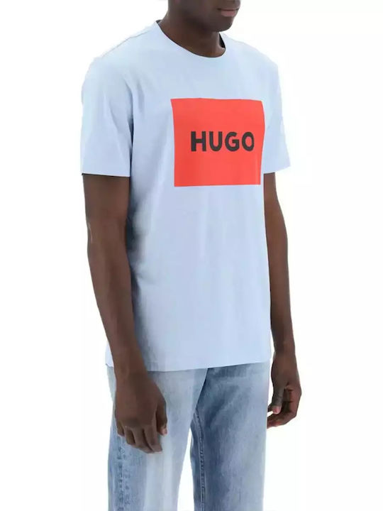 Hugo Boss Ανδρικό T-shirt Κοντομάνικο Σιελ