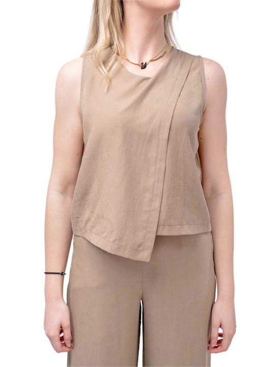 Moutaki Damen Bluse Beige