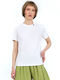 Doca Γυναικείο T-shirt Λευκό