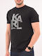 Karl Lagerfeld Crewneck Ανδρικό T-shirt Κοντομάνικο Black