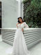 RichgirlBoudoir Maxi Wedding Dress with Lace & Sheer White