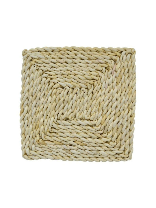 Ankor Wicker Placemat White 22x22cm