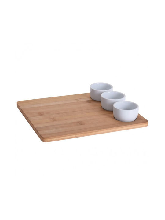 Excellent Houseware Сервираща платка за суши Дърво 28x24бр 1бр