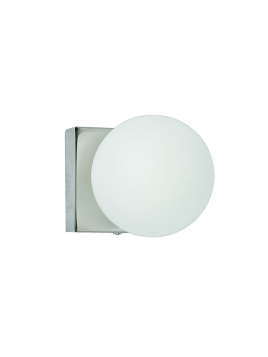 Inlight Съвременен Φωτιστικό Τοίχου με Ντουί G9 σε сребърен Χρώμα Πλάτους 9см