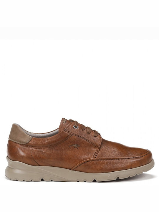Fluchos Men's Leather Casual Shoes Brown