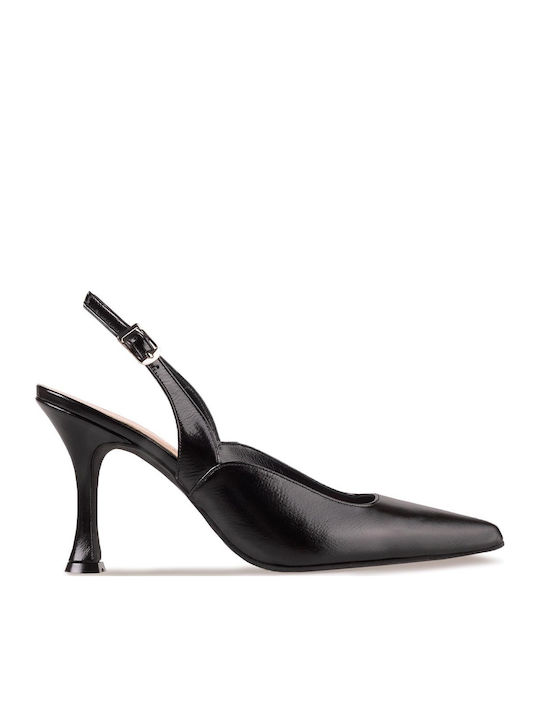 Pumps mit Riemchen Schwarz
