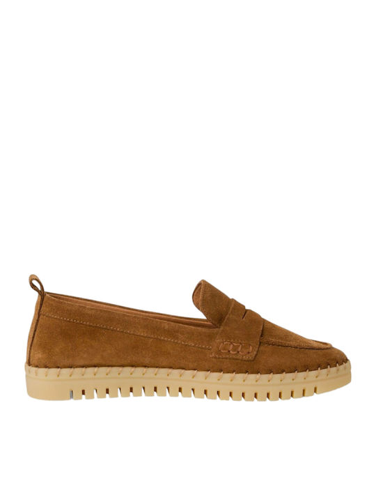 Tamaris Women's Moccasins in Tabac Brown Color
