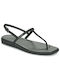 Crocs Miami Damen Flache Sandalen in Schwarz Farbe