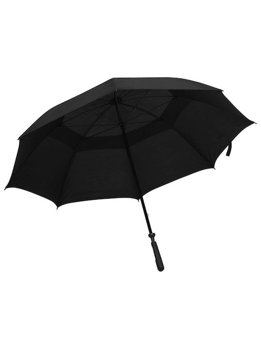 vidaXL Regenschirm Kompakt Schwarz