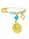 Ioannis Kosmima Child Safety Pin made of Gold 9K