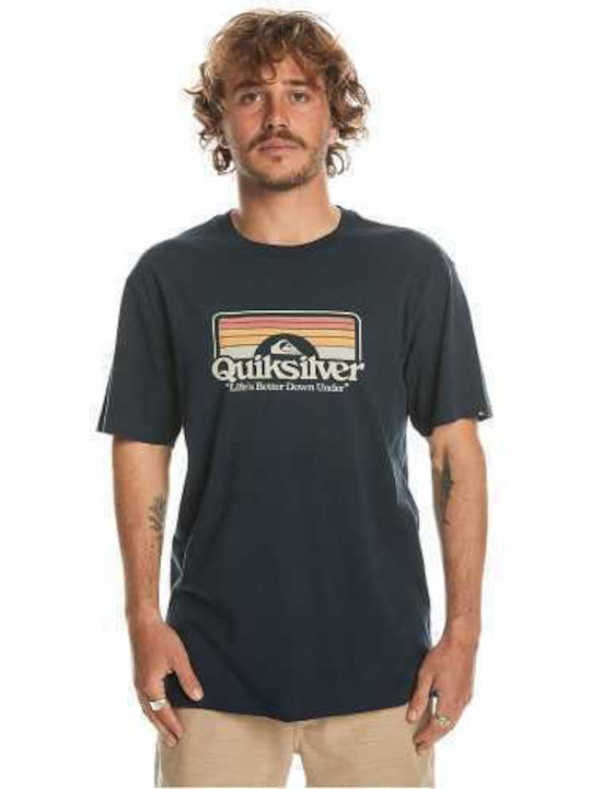 Quiksilver Мъжка Блуза с Къс Ръкав BLUE