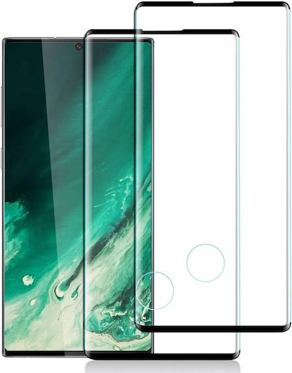 Curved 3D Vollflächig gehärtetes Glas Schwarz (Galaxy Note 10+)