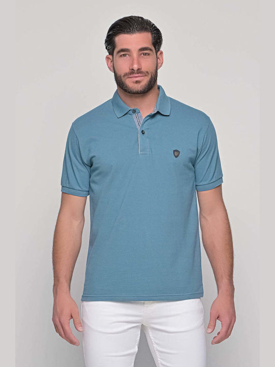 Everbest Men's Blouse Polo Ciel