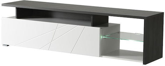 Шкаф за телевизор Дървен Arctic White-black Д170xШ41xВ46см