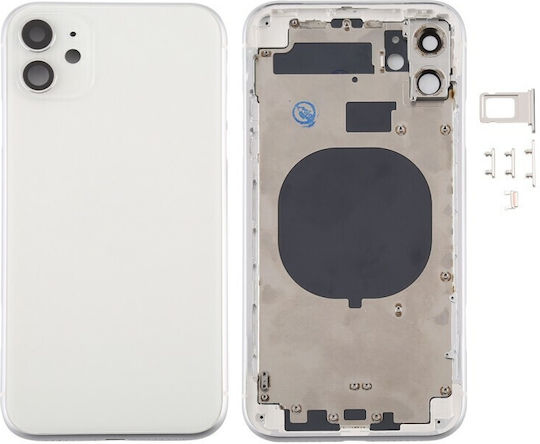 Back Cover Housing Πίσω Καπάκι Apple Iphone 11 White