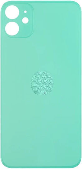 Capacul din spate al bateriei cu gaură mare Apple Iphone 11 Green