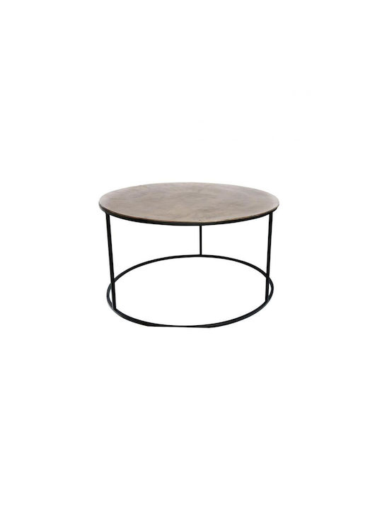 Round Coffee Table Brown L65xW65xH37cm