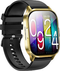 Borofone BD8 Smartwatch με Παλμογράφο (Χρυσό)