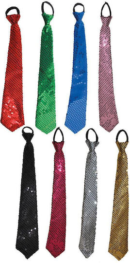 Carnival Tie Gold for Halloween with Sequins 1pcs (Μiscellaneous Colors)
