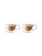 Altom Set Tassen Cappuccino Glas Braun 300ml 2Stück