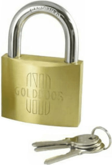 Golddoor Bronze Padlock Brass with Key 60mm 1pcs