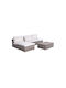 Set Outdoor Lounge White with Pillows Avos 3pcs