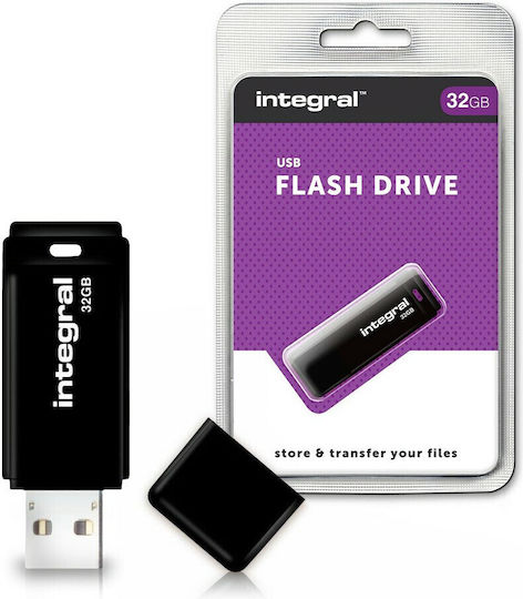 Integral Pendrive 32GB USB 2.0 Stick Μαύρο