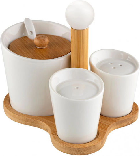 Florina Adria Set de servire din porțelan Bambus condimente 16 X 13 X 12 Cm