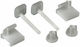 Interflex Weißes Set aus Kunststoff-Toilettensitzschrauben 131193