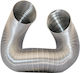 Technometal Rauchrohr Inox 180mm Silber