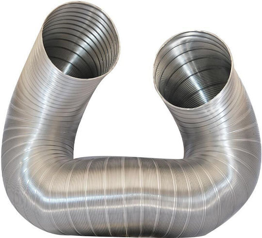 Technometal Καμινάδα Καπνοδόχου Inox 180mm Ασημί