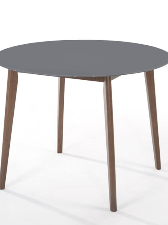 Lucille Rund Tisch Speisesaal Holz Grey 100x100x74.6cm