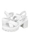 Leder Sandalen Weiß