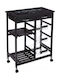 5Five Metallic Kitchen Rack 8 Tiers Black 65.5x35x81.5cm