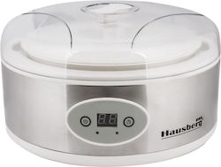Hausberg Γιαουρτομηχανή 200ml Ασημί 50W Hausberg Γιαουρτομηχανή 200ml Ασημί 50W