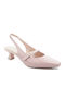 Leder Pumps mit Riemchen Rosa