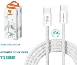 Technovo USB 2.0 USB-C male - USB-C 66W 1m (TN-D038) Technovo USB 2.0 USB-C male - USB-C 66W 1m (TN-D038)