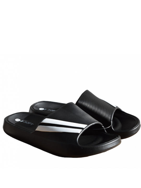 B-Soft Herren-Sandalen Schwarz