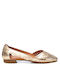 Carmela Footwear Lederne Damen Ballerinas in Gold Farbe