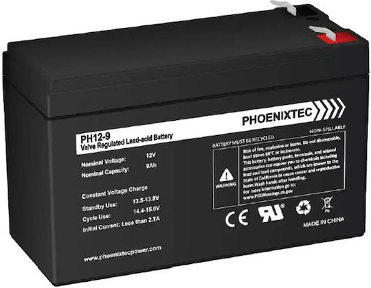 Bitmore Μπαταρία UPS με Χωρητικότητα 9Ah και Τάση 12V 112-90013MA 1τμχ