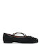 Fabric Ballerinas Black 927-12